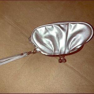 Silver Metallic Clutch - Special Occassion